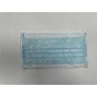 BEYUAM Face Mask Disposable Adults 3Ply Non-Woven with Nose Clip Ear Loop Blue 50Pack 